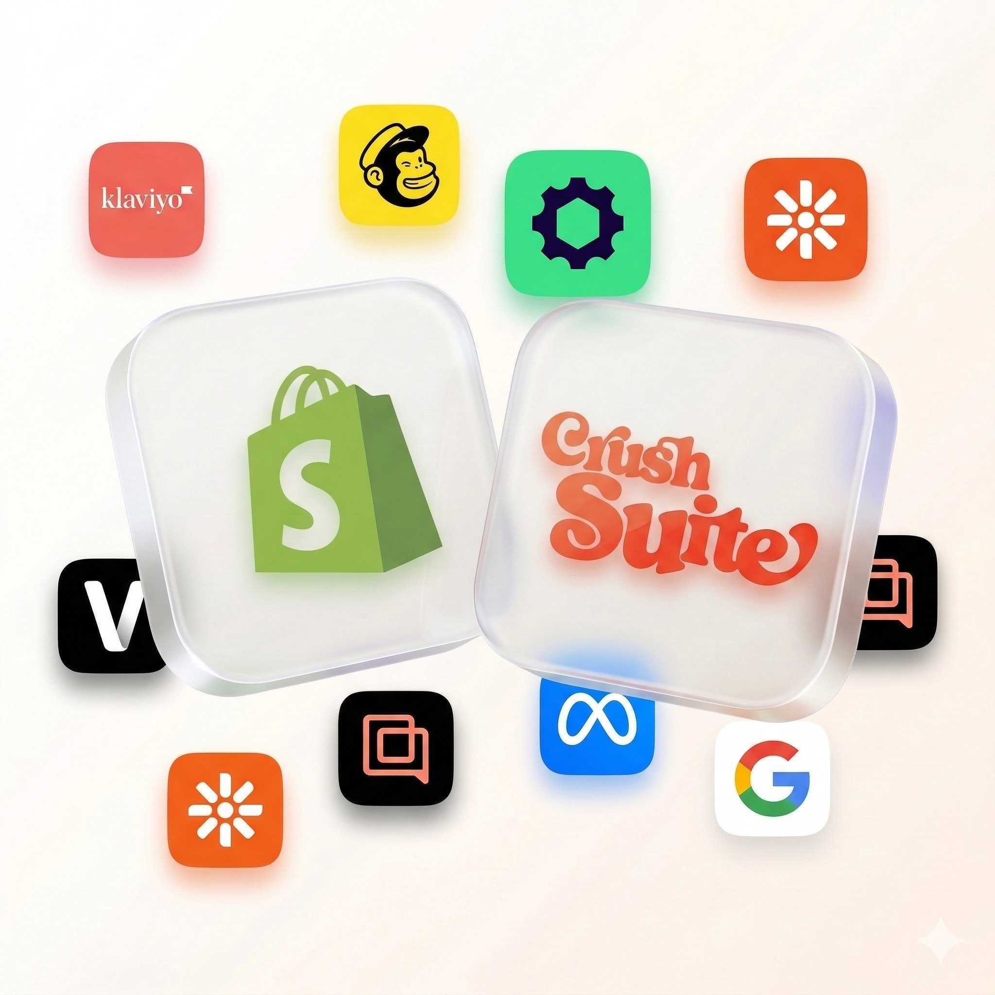 Shopify and CrushSuite with 400+ app integrations